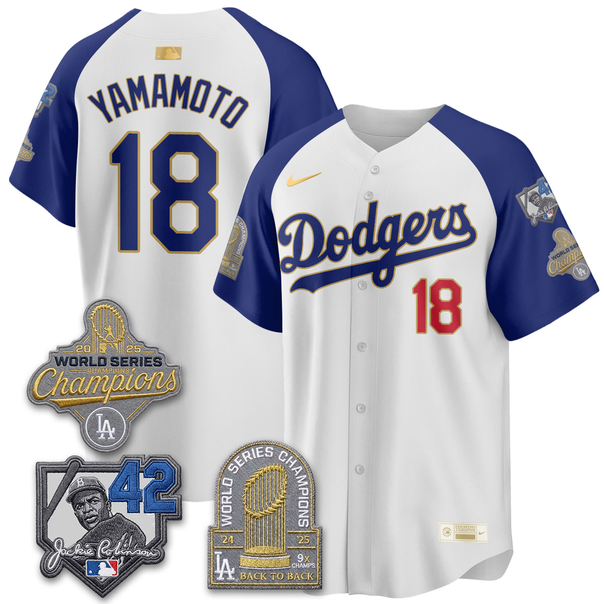 LAD 2026 Jackie Robinson New Era Vapor Limited Jersey - All Stitched-DTD