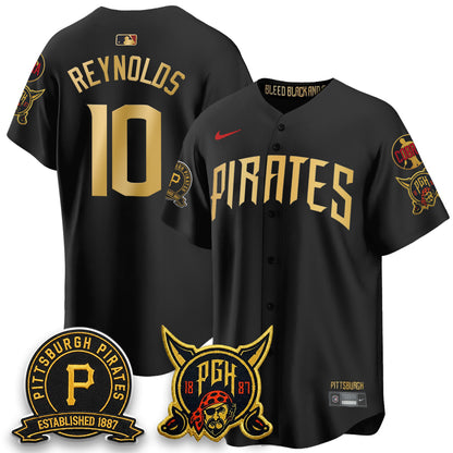 PIT 2026 City Connect Vapor Limited Jersey - Cobra & Est 1887 Patch - All Stitched-DTD