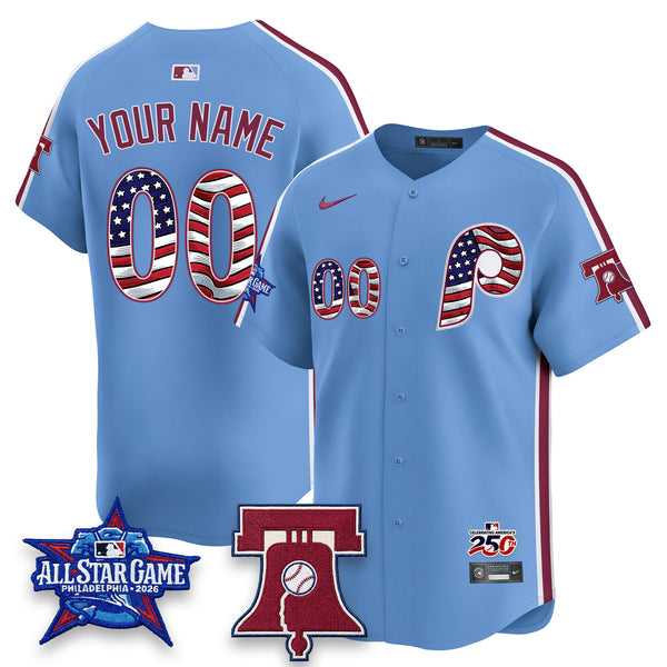 PHI 2026 Independence Day USA Vapor Limited Custom Jersey - Stitched-NQD