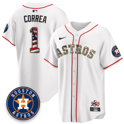 HOU 2026 Independence Day USA Vapor Limited Jersey - Stitched-DTD