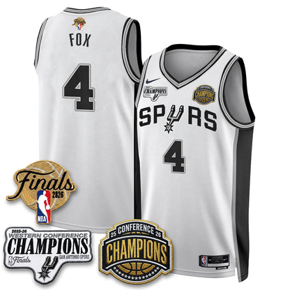SAS 2026 NBA Western Conference Champions Vapor Jersey - Stitched-DTD