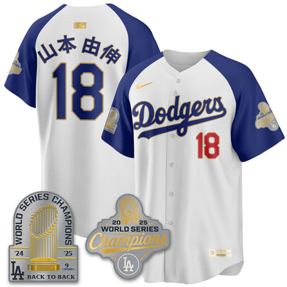 LAD Gold Collection Stadium Vapor Limited Jersey - 9x Champs - All Stitched-DTD