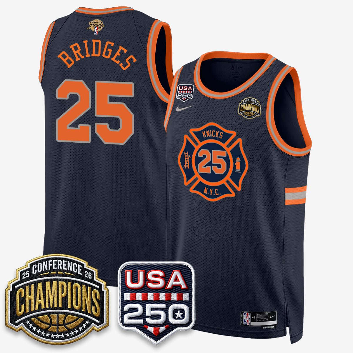NYK 2026 NBA Eastern Conference Champions City Edition Jersey - Stitched-DTD