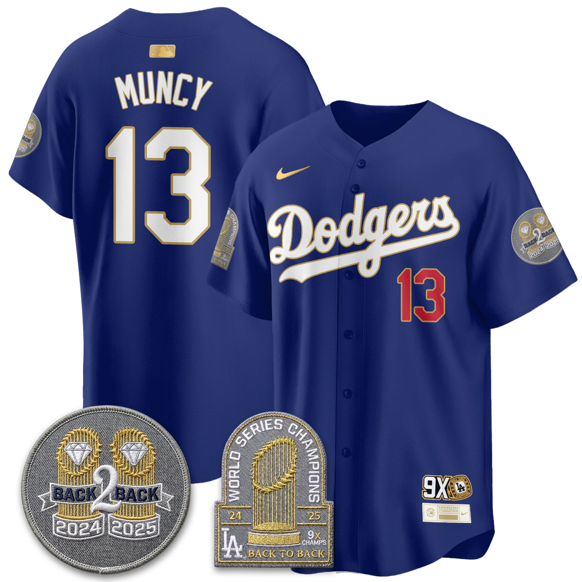 LAD Vapor Limited Jersey - Back to Back Champion - All Stitched-DTD