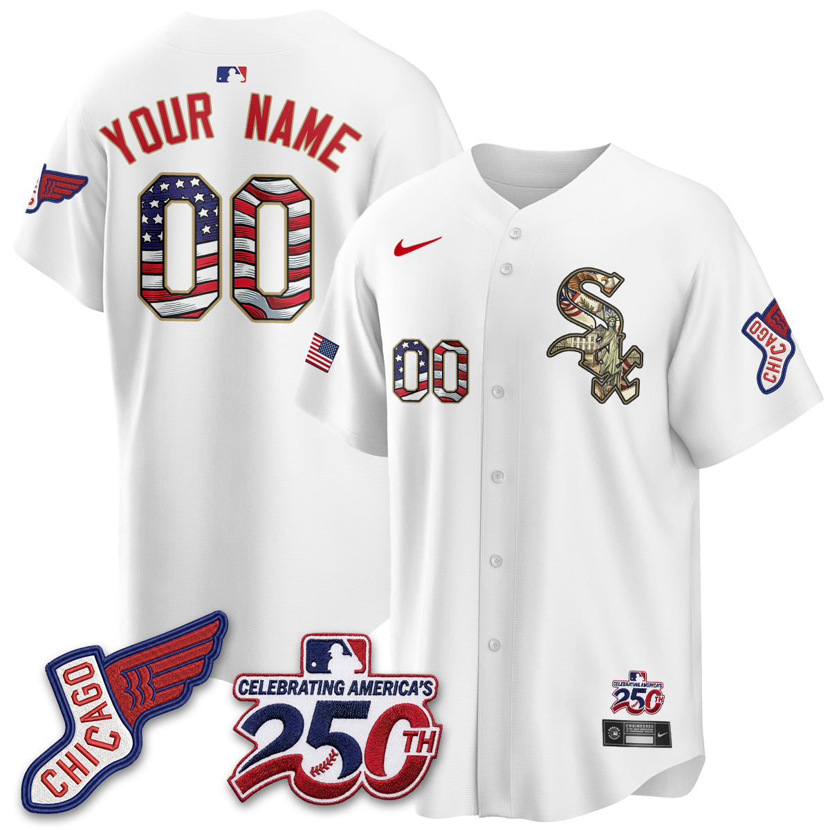 CWS 2026 Independence Day USA Vapor Custom Jersey - Stitched-DTD