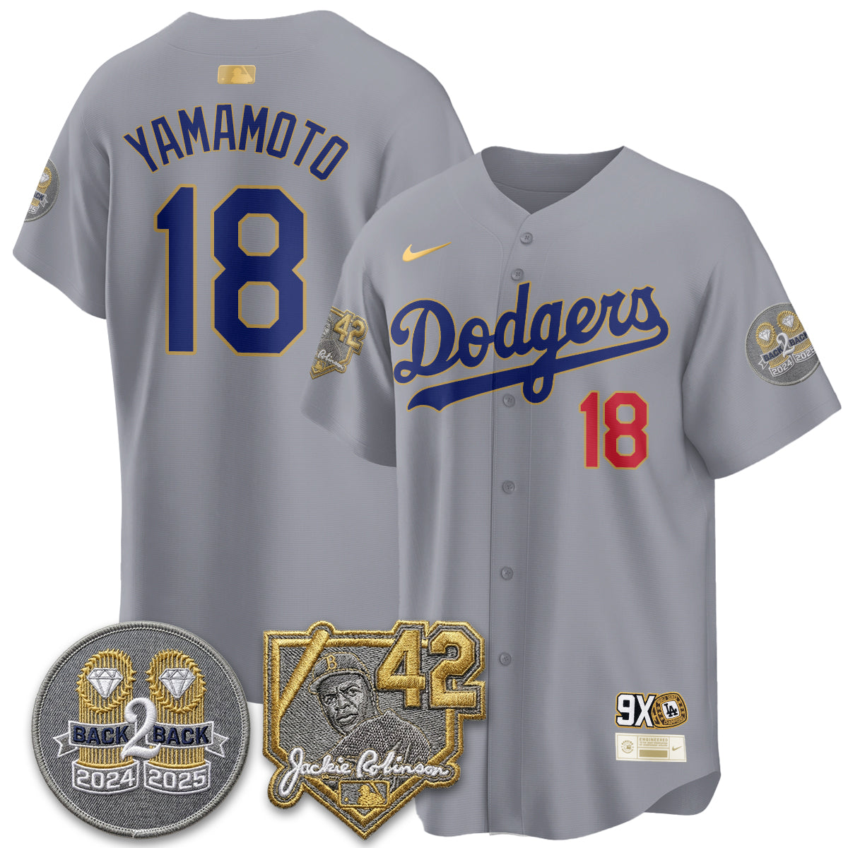 LAD -  2026 Jackie Robinson Day Vapor Limited Jersey - All Stitched-DTD