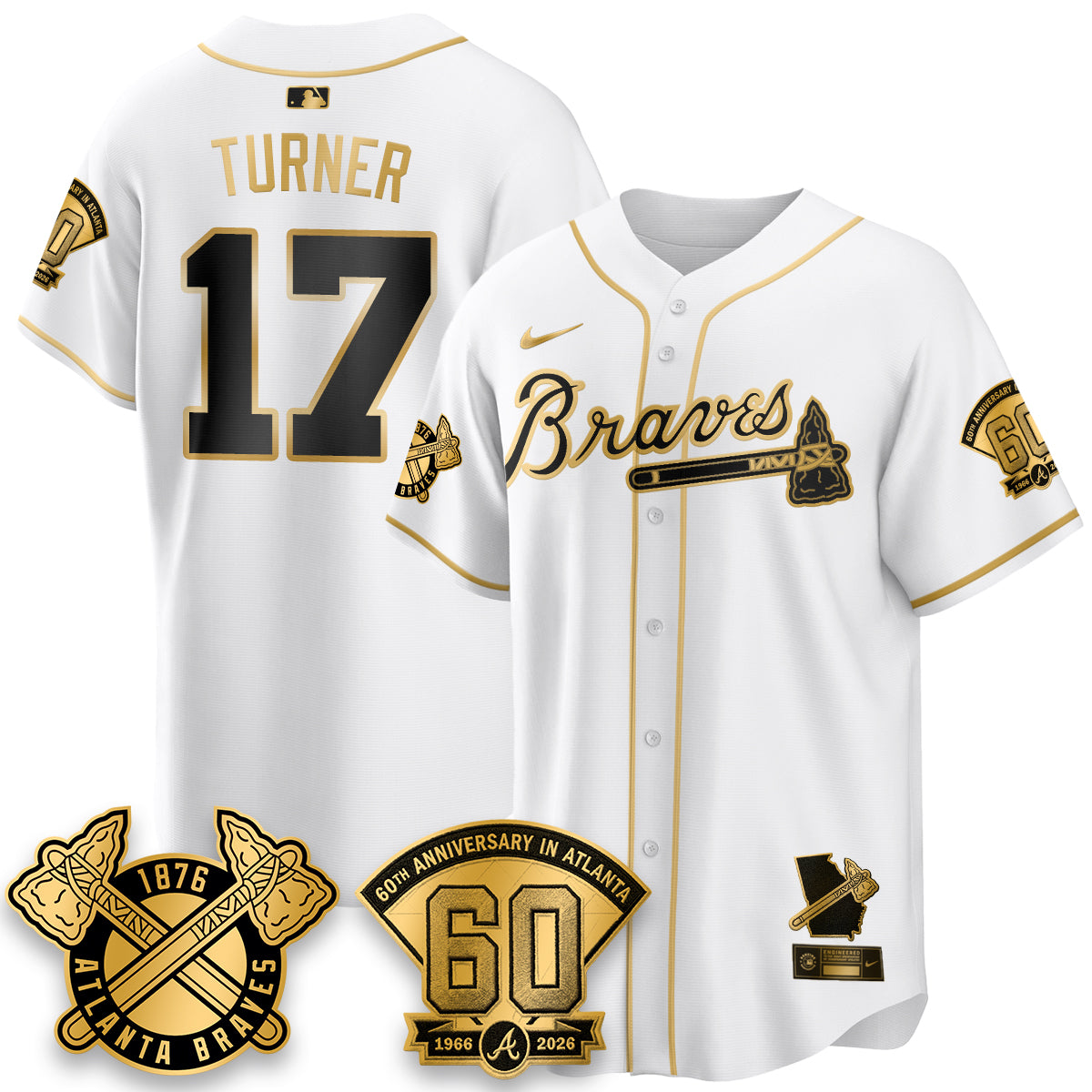 ATL 60th Anniversary Special Edition Vapor Limited Jersey - All Stitched-DTD