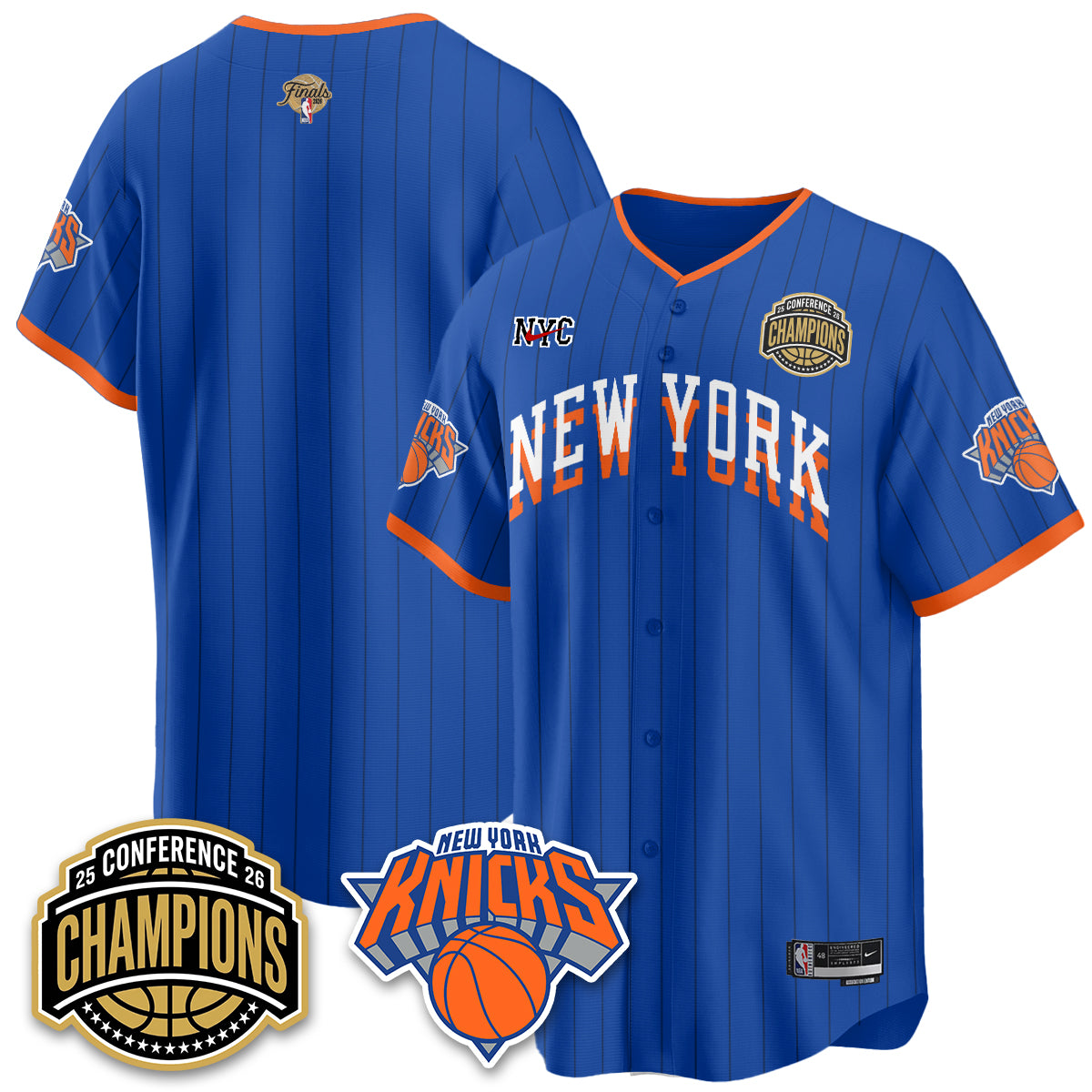 NYK 2026 NBA Finals Vapor City Edition Jersey V2- Stitched-DTD