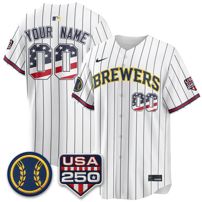 MIL Fourth of July Vapor Limited Custom Jersey - Stitched-DTD