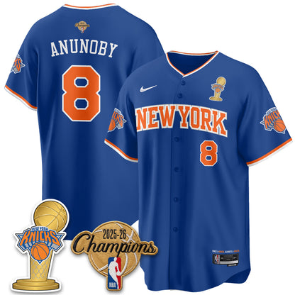 NYK 2026 NBA Champions Vapor Jersey - Stitched-DTD