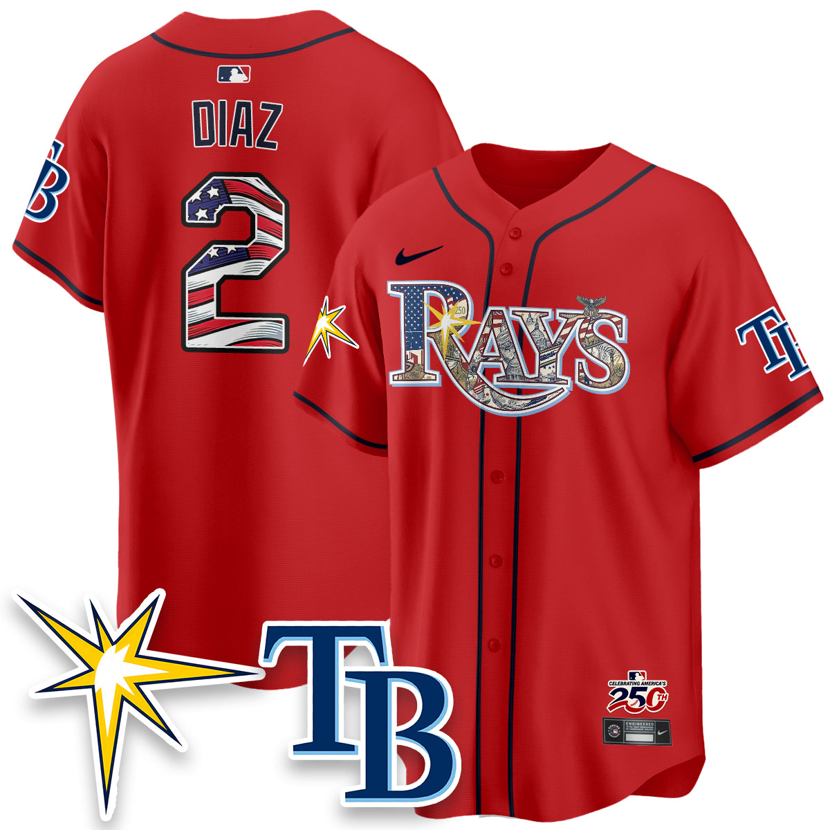 TB Independence Day USA 2026 Vapor Limited Jersey - Stitched-DTD