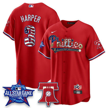 PHI 2026 Independence Day USA Vapor Limited Jersey - Stitched-NQD