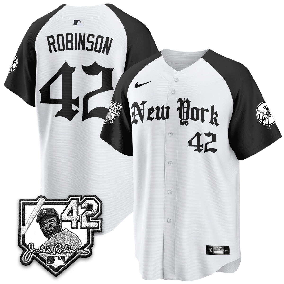 NYY 2026 Jackie Robinson Day Gothic Vapor Limited Jersey - All Stitched-DTD
