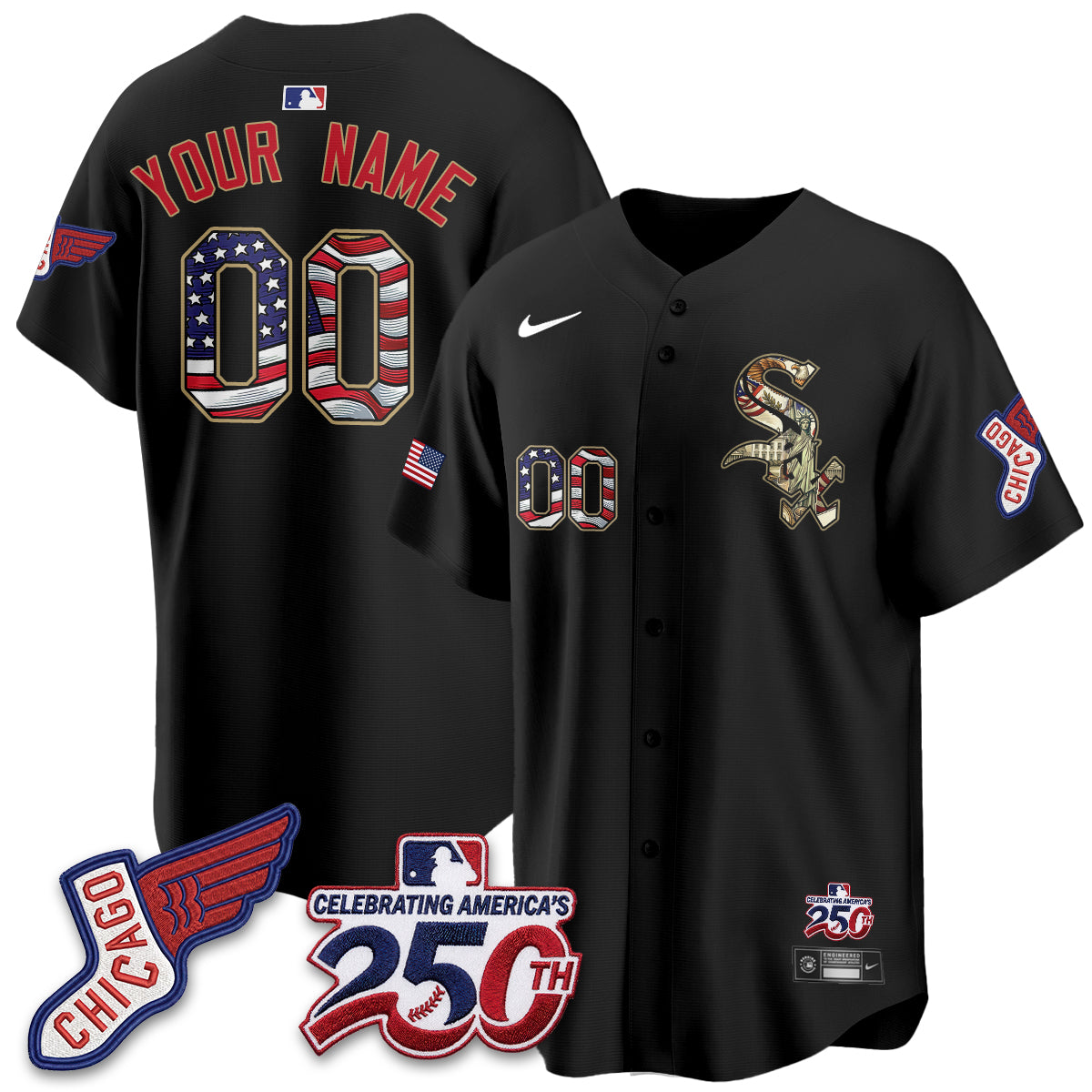 CWS 2026 Independence Day USA Vapor Custom Jersey - Stitched-DTD