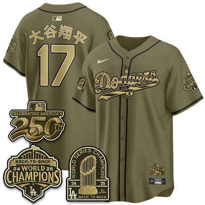 LAD New Era Olive 2026 Armed Forces Day Jersey -All Stitched V2-DTD
