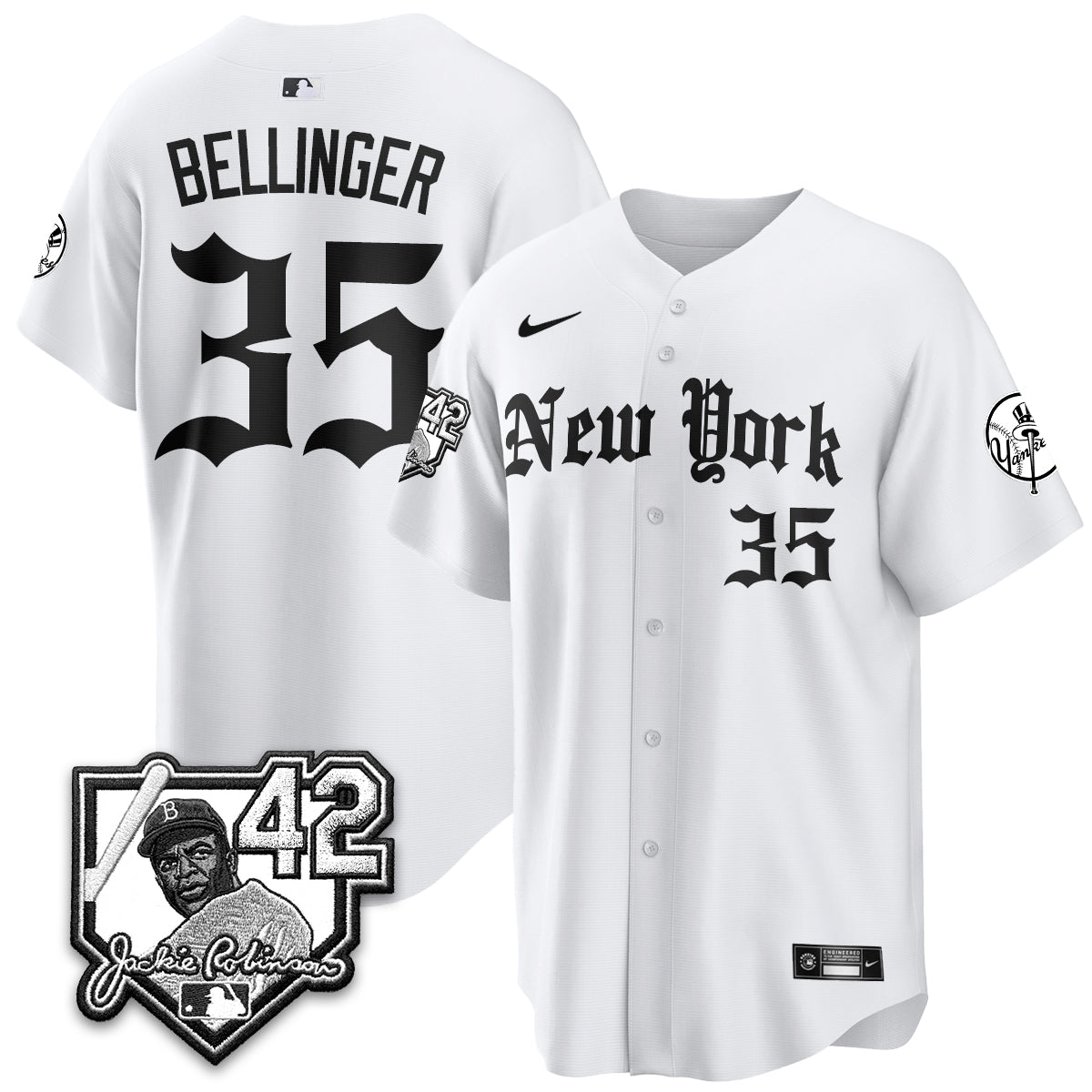 NYY 2026 Jackie Robinson Day Gothic Vapor Limited Jersey - All Stitched-DTD