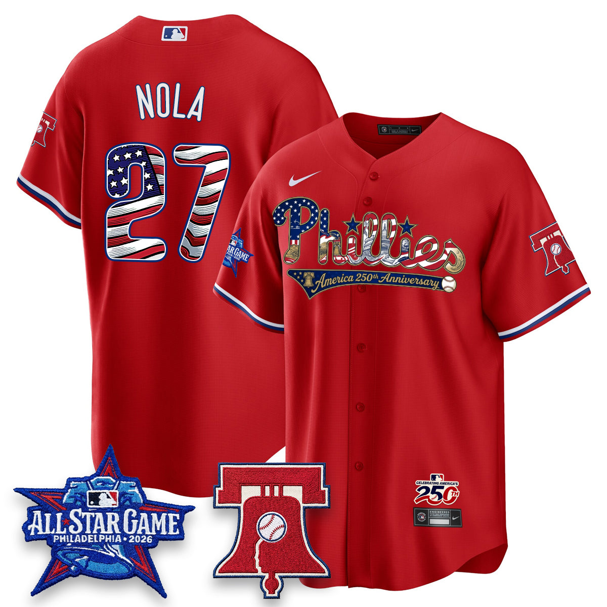 PHI 2026 Independence Day USA Vapor Limited Jersey - Stitched-NQD