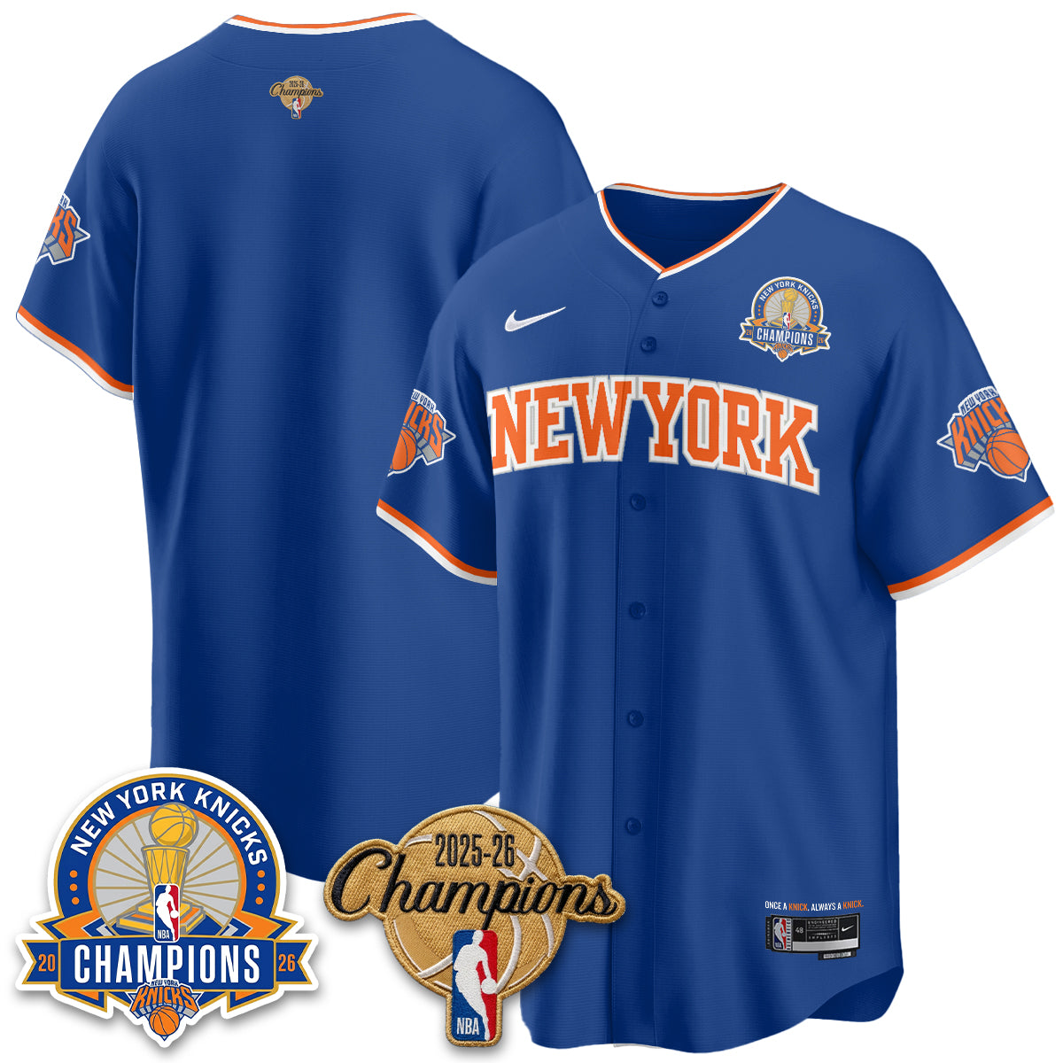 NYK 2026 NBA Champions Special Edition Vapor Jersey V2- Stitched-DTD