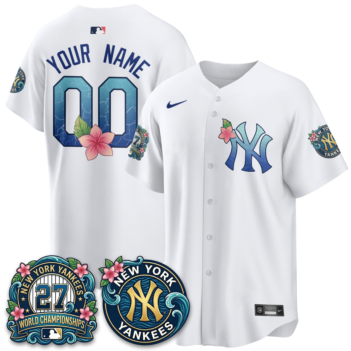 NYY "Aloha Spirit" Vapor Limited Custom Jersey - Printed-DTD