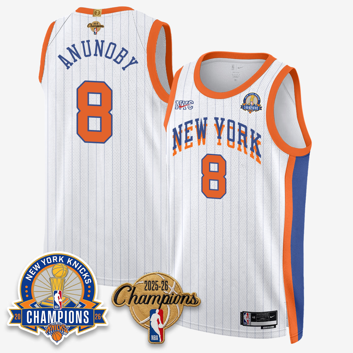 NYK 2026 Basketball Champions Special Edition Vapor Jersey V2- Stitched-DTD
