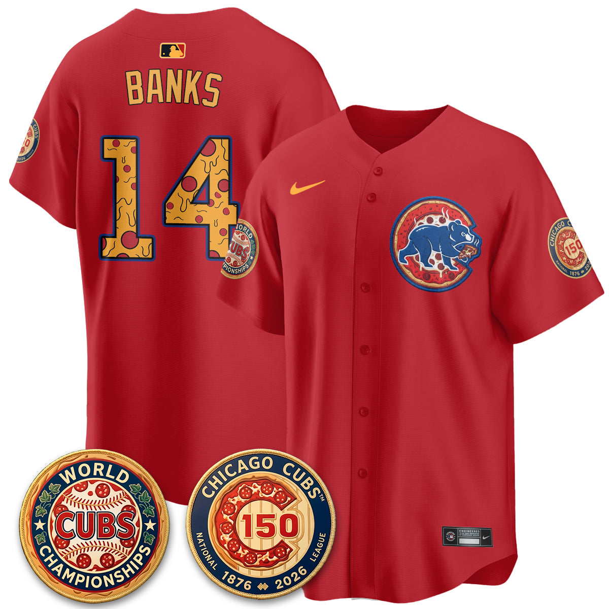 CHC Deep Dish Pizza Vapor Limited Jersey - Stitched-DTD