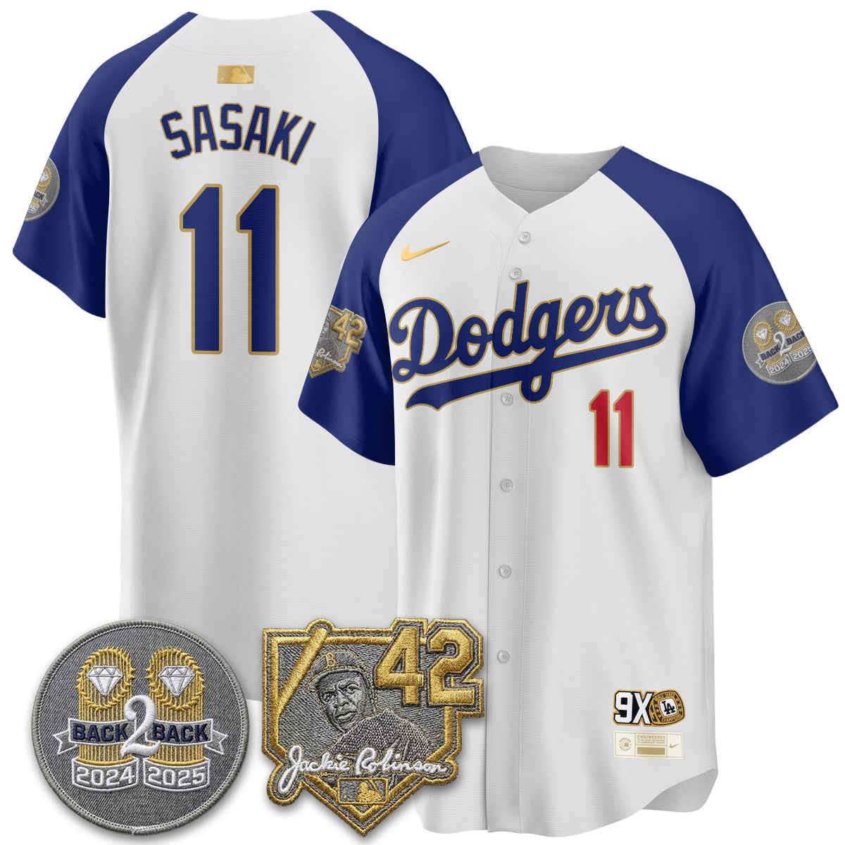 LAD -  2026 Jackie Robinson Day Vapor Limited Jersey - All Stitched-DTD