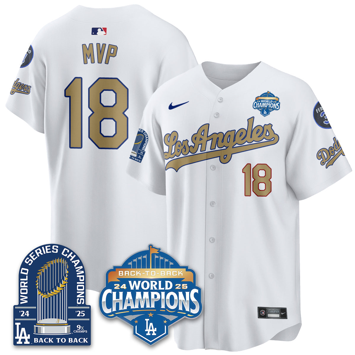 LAD Alternate  Vapor Limited Jersey - 9x Champs - All Stitched-DTD
