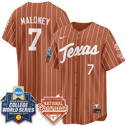TEX Softball 2026 World Series (WCWS) Vapor Premier Limited Jersey - B2B Champs - All Stitched-DTD