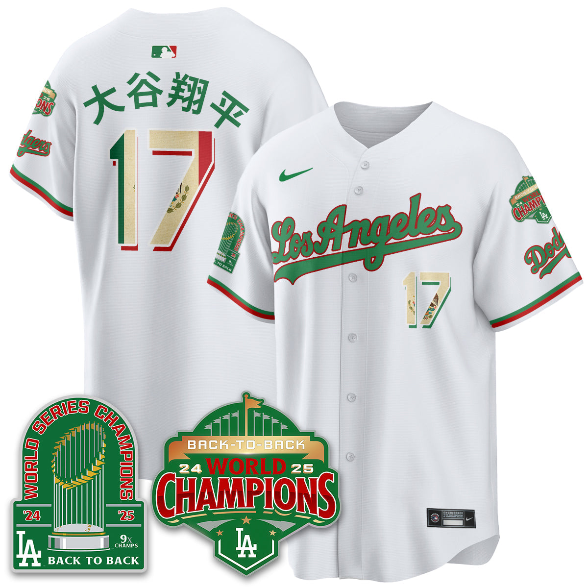 LAD Mexico Vapor Limited Jersey - 9x & B2B Champs - All Stitched-DTD