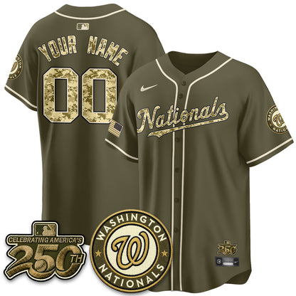 WSH Salute to Service 2026 Vapor Limited Custom Jersey - Stitched-DTD