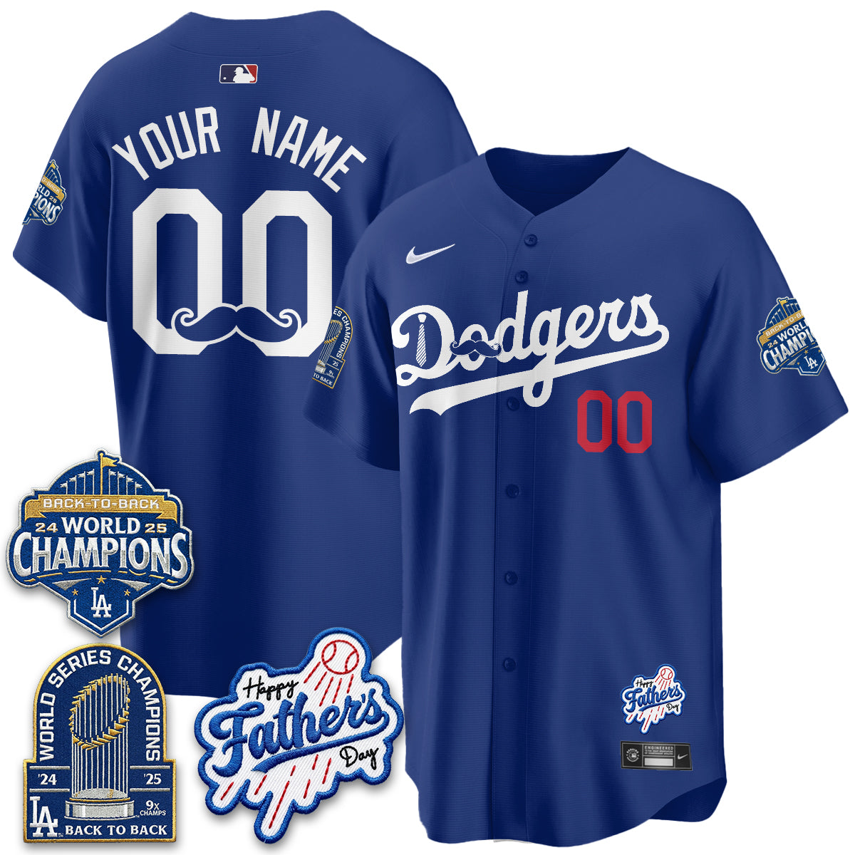 LAD Happy Father's Day 2026 Custom Jersey - Stitched-DTD
