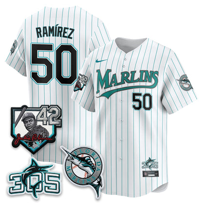 MIA 2026 Throwback Jackie Robinson New Era Vapor Limited Jersey - All Stitched-DTD