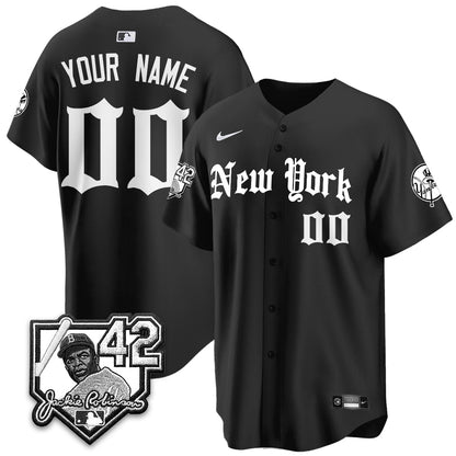 NYY 2026 Jackie Robinson Day Gothic Vapor Custom Limited Jersey - All Stitched-DTD