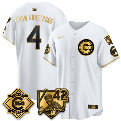 CHC 150th Anniversary & Jackie Robinson Day Patch Vapor Premier Limited Jersey - All Stitched-DTD