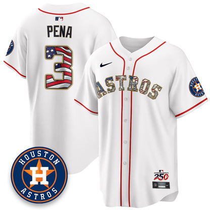 HOU 2026 Independence Day USA Vapor Limited Jersey - Stitched-DTD