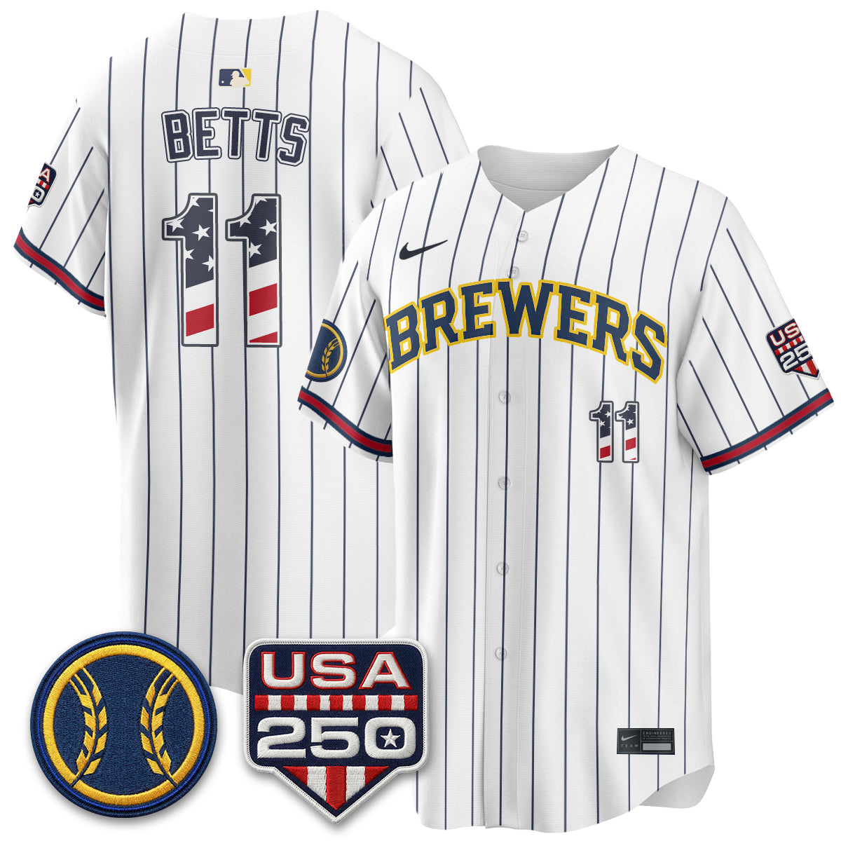 MIL Fourth of July Vapor Limited Jersey - Stitched-DTD