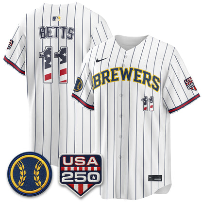 MIL Fourth of July Vapor Limited Jersey - Stitched-DTD