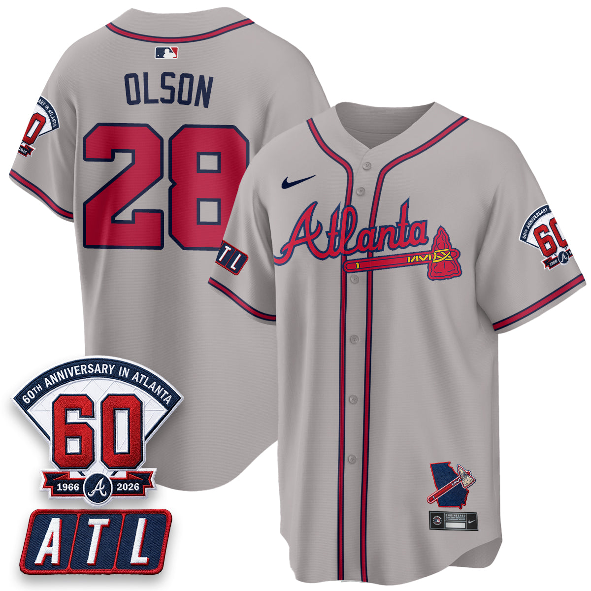 ATL 2026 60th Anniversary Vapor Limited Jersey - All Stitched-DTD