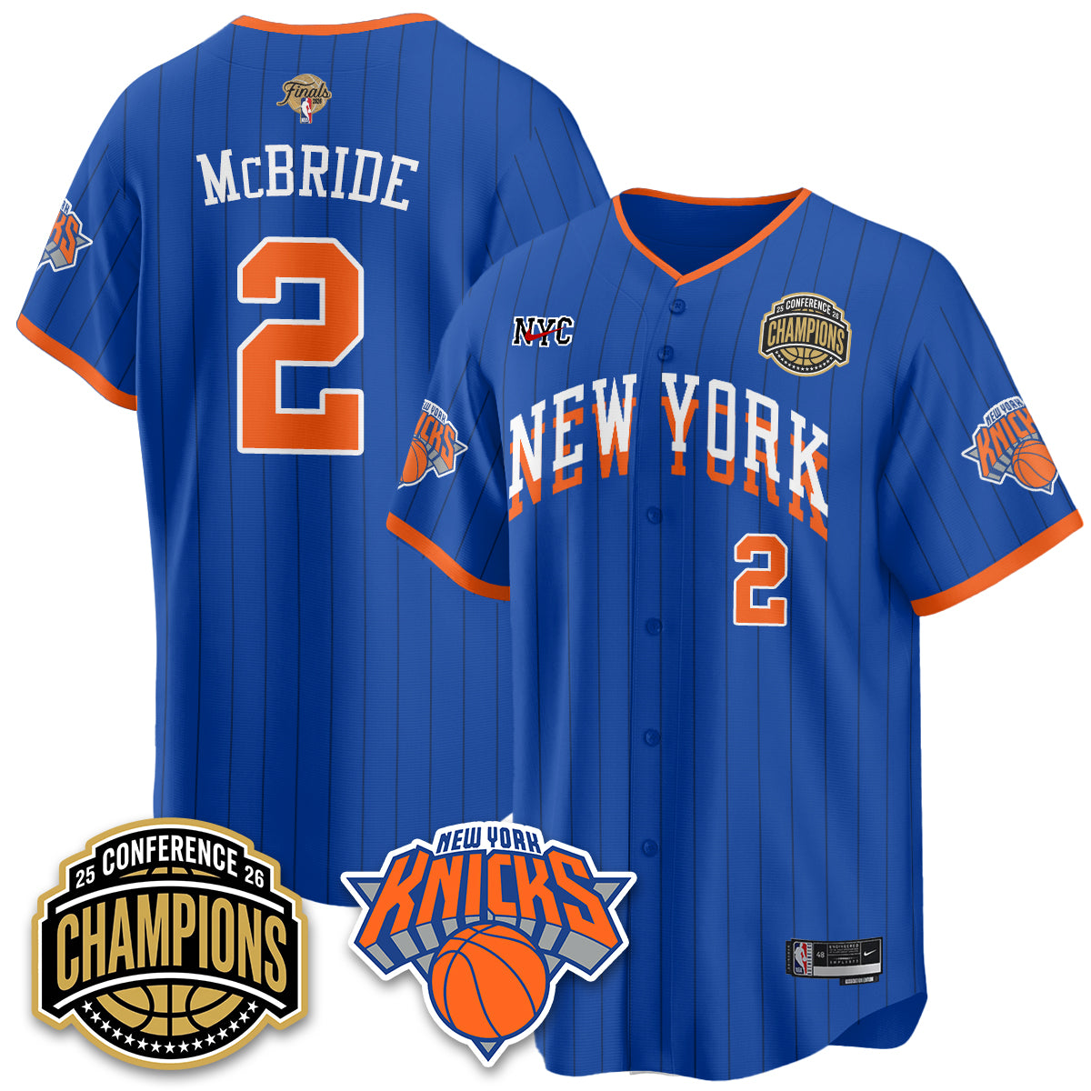 NYK 2026 NBA Finals Vapor City Edition Jersey V2- Stitched-DTD
