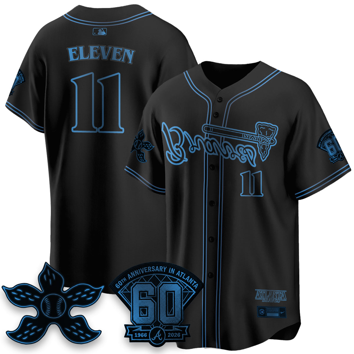 ATL x Stranger Things Vapor Jersey V2- Stitched-DTD
