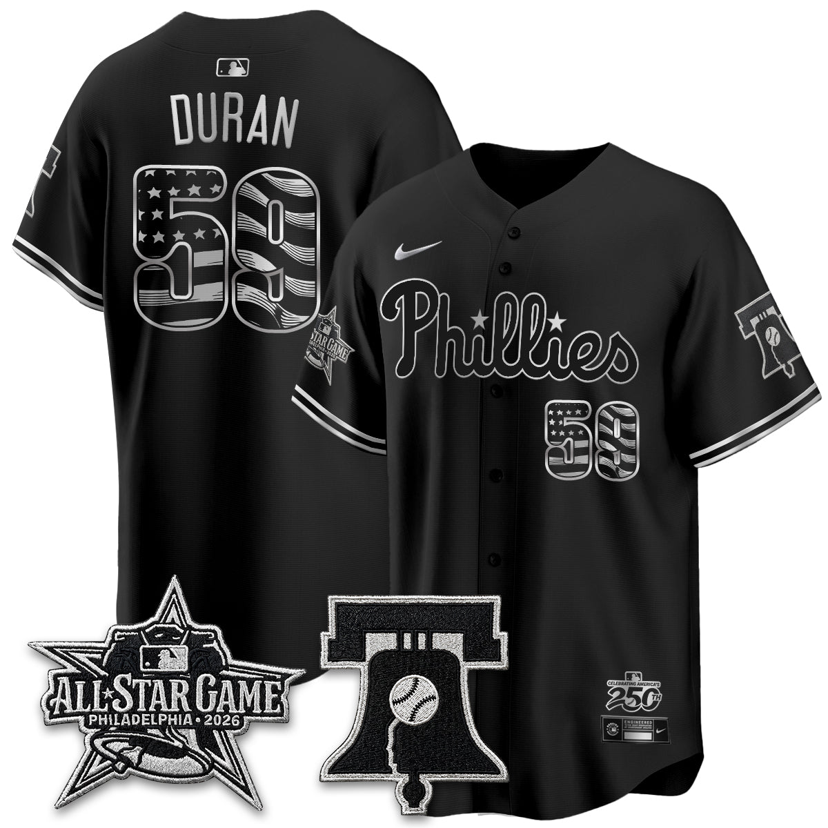 PHI Fourth of July USA Vapor Limited Jersey - Stitched-DTD