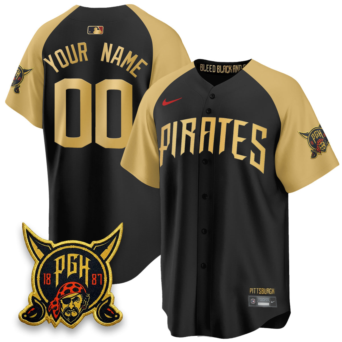 Custom PIT 2026 City Connect Vapor Limited Jersey - All Stitched-DTD