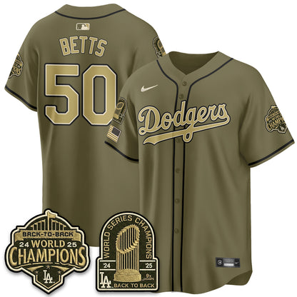 LAD New Era Olive 2026 Armed Forces Day Jersey -All Stitched-DTD