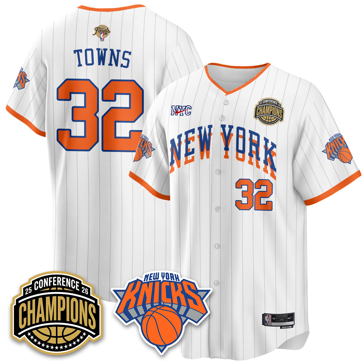 NYK 2026 NBA Finals Vapor City Edition Jersey V2- Stitched-DTD