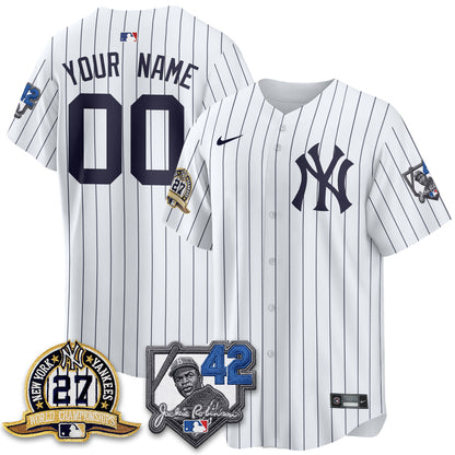NYY 2026 Jackie Robinson Day Vapor Limited Custom Jersey - All Stitched-DTD