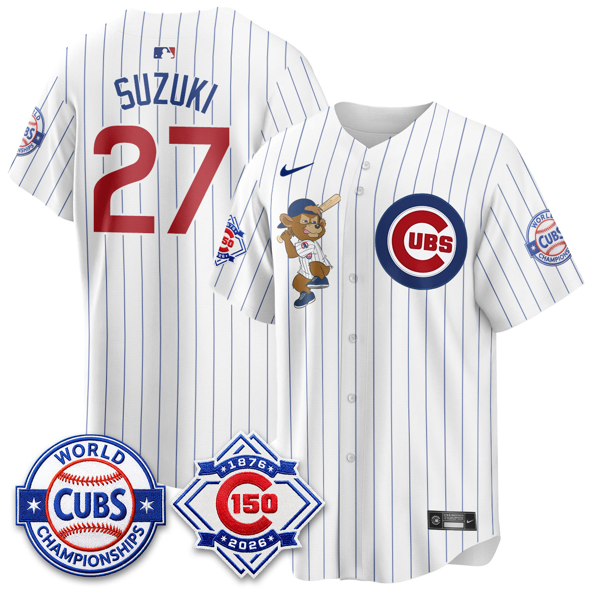 Chicago Cubs Clark Edition Vapor Limited Jersey - Stitched-DTD
