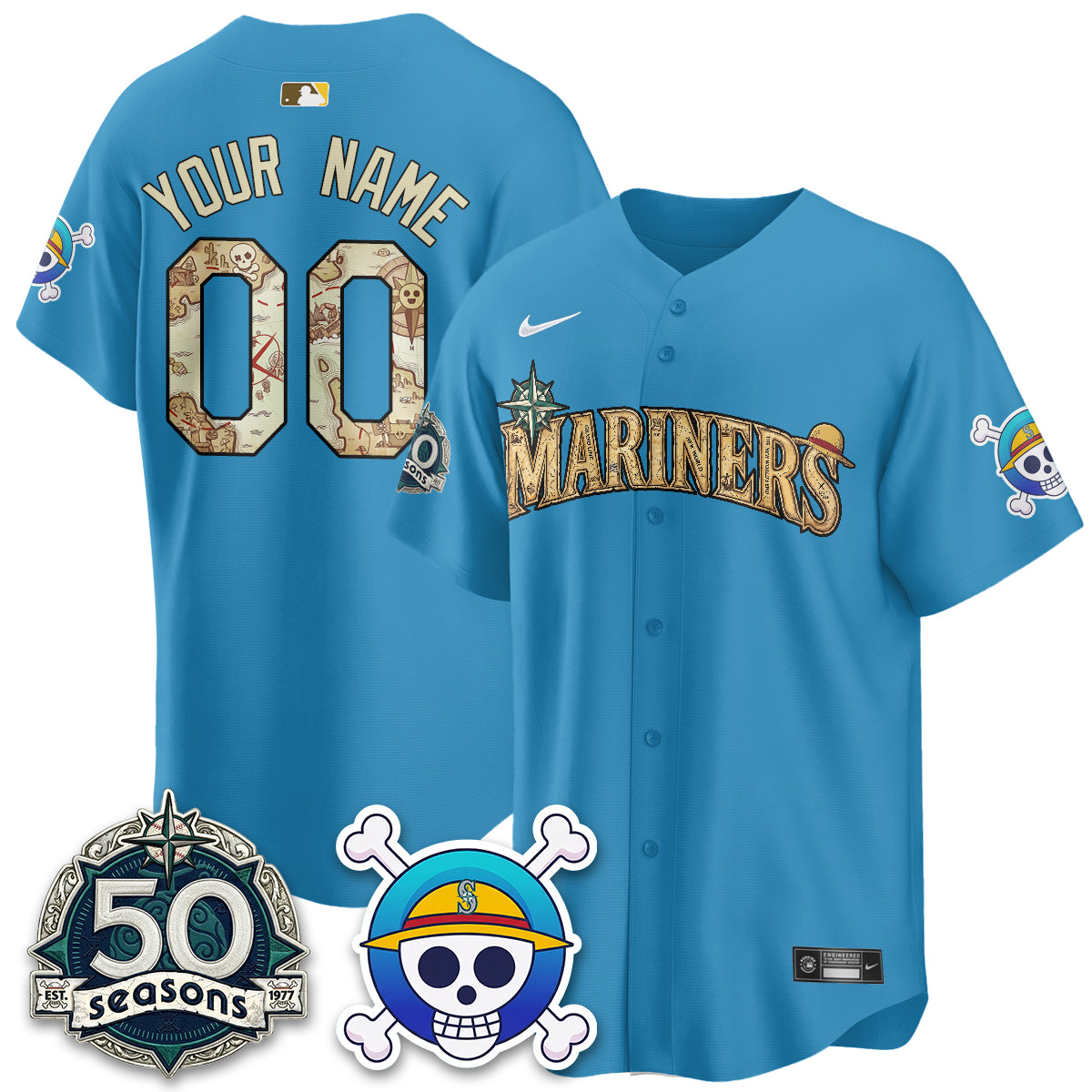 SEA OP Japanese Cartoon Vapor Limited Custom Jersey - Printed-DTD
