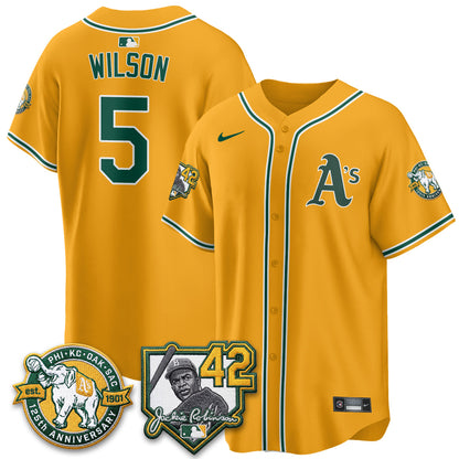 OAK 2026 Jackie Robinson Day - Celebrating 125 Years Limited Vapor Jersey - All Stitched-DTD