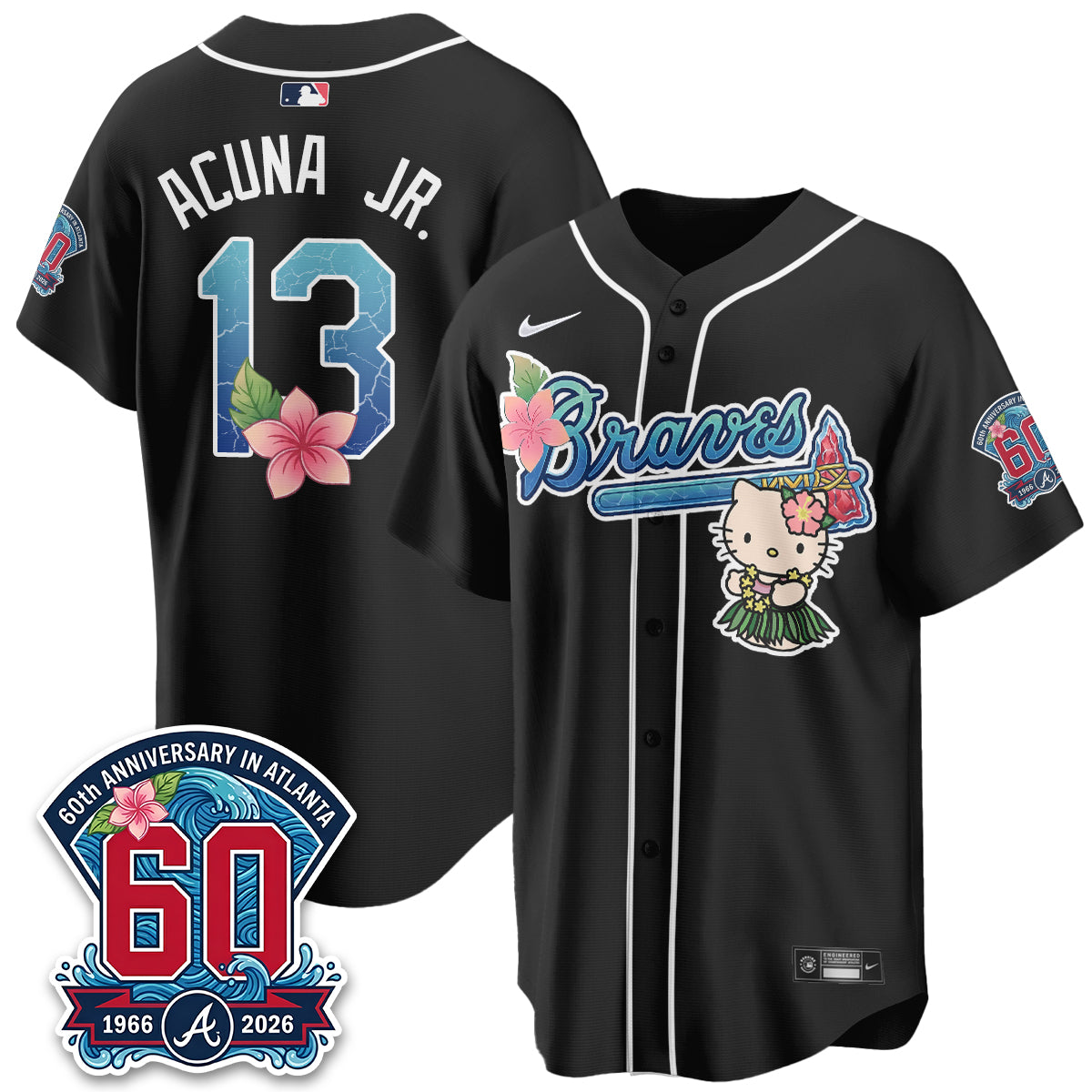 ATL x Meow Aloha Spirit Vapor Jersey - Stitched-DTD