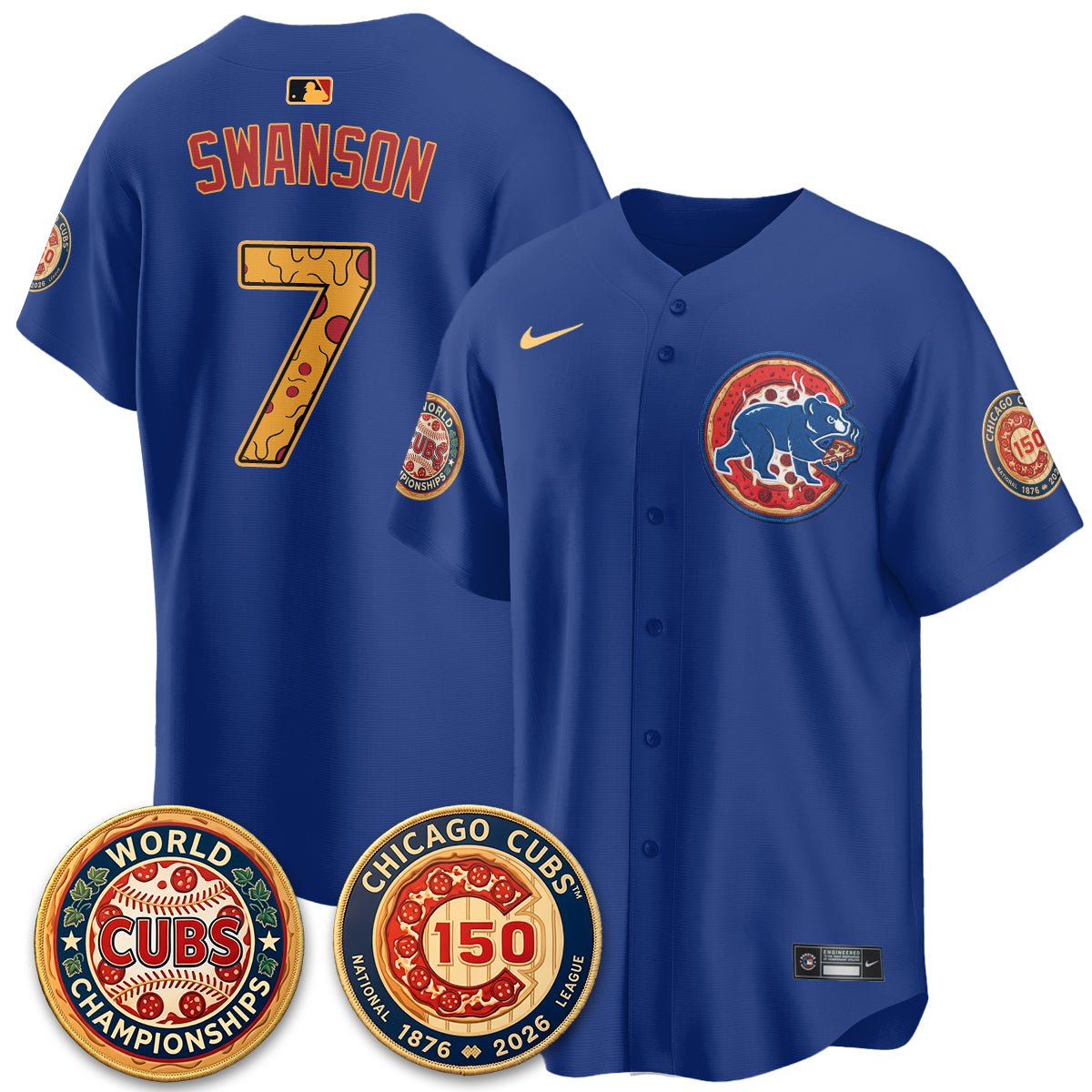 CHC Deep Dish Pizza Vapor Limited Jersey - Stitched-DTD